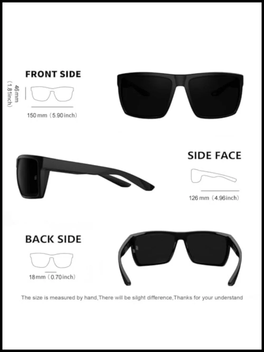 XL Oversized Ultralight UV400 TR90 Sunglasses Impact Resistant Sport